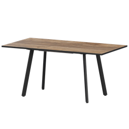 Стол раздвижной Альфа Обеденные столы в пластике Альфа 1200+300 (Н-3780) Дуб Самдал/Черный муар