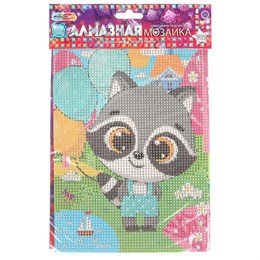 Алмазная мозаика детская АССОРТИ 10 видов, 17х23 см, на картоне, МУЛЬТИ АРТ, 5940