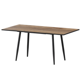 Стол раздвижной Бетта Обеденные столы в пластике Бетта 1100+300 Дуб Самдал/Черный муар