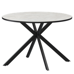 Стол нераздвижной Грань 2 Обеденные столы в пластике Грань 2 1000 (Н-3879) Лофт/Черный муар