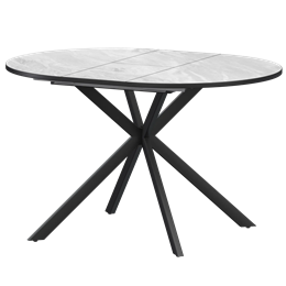 Стол раздвижной Грань 2 Обеденные столы в пластике Грань 2 1000+300 (Н-3783) Лавант/Черный муар