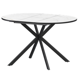 Стол раздвижной Грань Обеденные столы в пластике Грань 900+300 (Н-3784) Азул/Черный муар