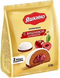 Пряники ЯШКИНО с вишнёвой начинкой, 350 г Пряники ЯШКИНО с вишнёвой начинкой, 350 г