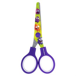 Ножницы 130 мм сиреневые, с цветной печатью "Милые монстры", BRAUBERG CUTE MONSTERS, 238958