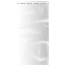 Пакеты БОПП с клеевым клапаном, КОМПЛЕКТ 100 штук, 8х12 + 4 см, 25 мкм, BRAUBERG, 700402