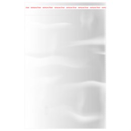 Пакеты БОПП с клеевым клапаном, КОМПЛЕКТ 100 штук, 25х35 + 4 см, 53 мкм, с усиленным швом, BRAUBERG, 700417