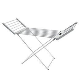 Сушилка для белья напольная, электрическая, раскладная, 3 зоны сушки, алюминиевая, таймер/регулировка темп. 45-70 °С, LAIMA HOME, 700979