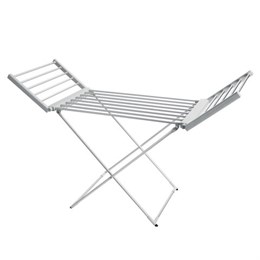 Сушилка для белья напольная, электрическая, раскладная, алюминиевая, три зоны сушки, нагрев 60 °С, LAIMA HOME, 700978