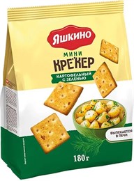 Печенье-крекер мини «Яшкино» картофель с зеленью, 180 г