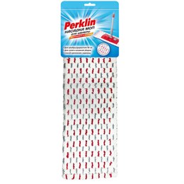 Насадка МОП плоская для швабры/держателя 50 см, микрофибра/абразив (ТИП К), PERKLIN, 700985