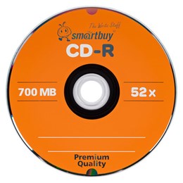 Диски CD-R SMARTBUY, 700 Мб, 52x, Bulk (упаковка на шпиле), КОМПЛЕКТ 100 шт., SBCD-R100S