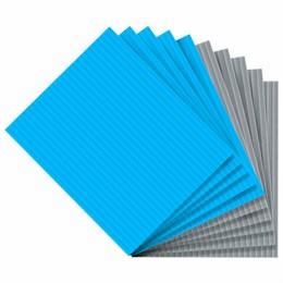 Салфетки губчатые для уборки кухни 15 х 18 см ЦЕЛЛЮЛОЗНЫЕ, КОМПЛЕКТ 10 шт, 5 серых/ 5голубых, LAIMA, 700268