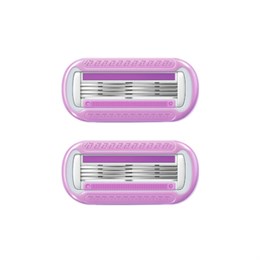 Кассеты для бритвенного станка многоразового женского, 4 лезвия, 2 кассеты, X-ONE (ИКС-УАН), 700019