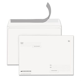 Конверты С4 (229х324 мм), отрывная лента, "Куда-Кому", 100 г/м2, КОМПЛЕКТ 500 шт., STAFF, 118667