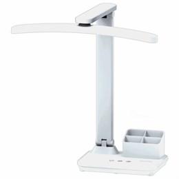 Настольная лампа светильник беспроводная SONNEN PT-401, органайзер, USB, LED, 5 Вт, 3 режима, 238779