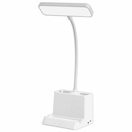 Настольная лампа светильник беспроводная SONNEN PT-302, органайзер, USB, LED, 3 Вт, 3 режима, 238783