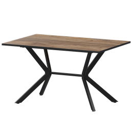 Стол нераздвижной Сириус Обеденные столы в пластике Сириус 1200 (Н-3825) Дуб Самдал/Черный муар