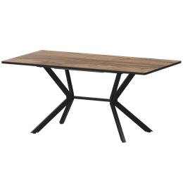 Стол раздвижной Сириус Обеденные столы в пластике Сириус 1200+300 R20 (Н-3831) Дуб Самдал/Черный муар