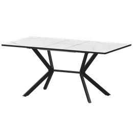 Стол раздвижной Сириус Обеденные столы в пластике Сириус 1200+300 R20 (Н-3831) Азул/Черный муар