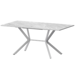 Стол раздвижной Сириус Обеденные столы в пластике Сириус 1200+300 R20 (Н-3831) Лавант/Белый муар