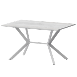 Стол нераздвижной Сириус Обеденные столы в пластике Сириус 1200 (Н-3825) Фрост/Белый муар
