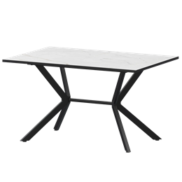 Стол нераздвижной Сириус Обеденные столы в пластике Сириус 1200 (Н-3825) Азул/Черный муар