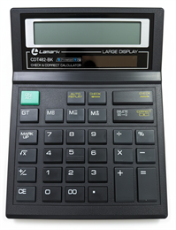 Калькулятор настольный LAMARK CDT482-BK, 12 разрядов, двойное питание, 186x142x30 мм, ЧЕРНЫЙ