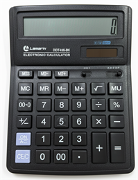 Калькулятор настольный LAMARK DDT436-BK, 16 разрядов, двойное питание, 193x143x38 мм, ЧЕРНЫЙ
