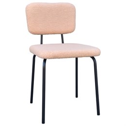 Стулья BRABIX "Ideal CF-080", КОМПЛЕКТ 4 шт., черный каркас, букле бежевый, 533255