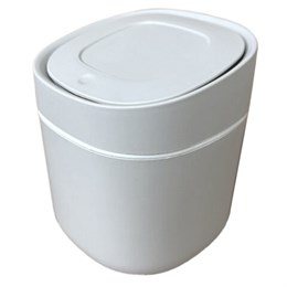 Контейнер, урна, ведерко для мусора с микролифтом НАСТОЛЬНОЕ, 2,8 л, 155х135мм, белый, BoomHouse, 238899