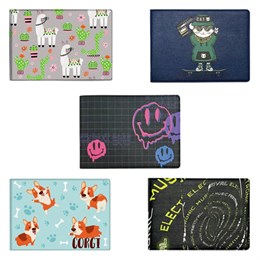 Обложка для удостоверения, пропуска, студенческого билета АССОРТИ, 77*214 мм, принт, кожзам, ДПС, 6000