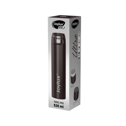 Термокружка 520 мл JOYLUX (ДЖОЙЛЮКС) ULTRA BROWN, нержавеющая сталь SUS304, коричневый матовый, 700279
