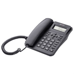 Телефон TEXET TX-264, АОН, спикерфон, тон/импульсный режим, часы/будильник, SOS, повтор, черный, 127218