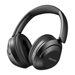 Наушники беспроводные полноразмерные складные раздвижные CROMEX (КРОМЕКС) HP-043B, Bluetooth 5.4, черные, 514119