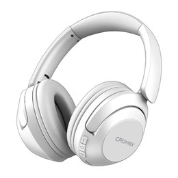 Наушники беспроводные полноразмерные складные раздвижные, CROMEX (КРОМЕКС) HP-043W, Bluetooth 5.4, белые, 514120