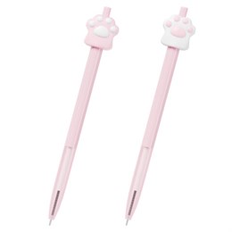 Ручка с топпером шариковая автоматическая FUNSTER "CAT PAW", СИНЯЯ, ассорти, пишущий узел 0,7 мм, линия письма 0,35 мм, 144376