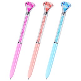 Ручка поворотная с топпером шариковая FUNSTER "SHINE BRIGHT", СИНЯЯ, ассорти, пишущий узел 0,7 мм, линия письма 0,35 мм, 144377