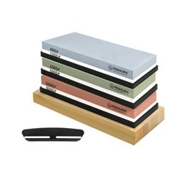 Точильный камень водный, КОМПЛЕКТ 3 шт., НАБОР 8 пр., 400/1000/2000/3000/5000/8000, PRIMAURA, 701629