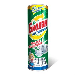 Чистящее средство 400г БИОЛАН "Антижир", порошок, ш/к 14743, 30-6