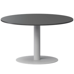 Стол круглый Арго-М АМ-ДУ120 Антрацит/Белый