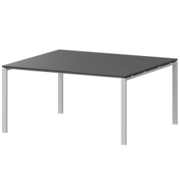 Стол переговорный на металлокаркасе Арго-М АМП-003.123 Антрацит/Белый