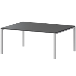 Стол переговорный на металлокаркасе Арго-М АМП-004.123 Антрацит/Белый