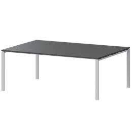 Стол переговорный на металлокаркасе Арго-М АМП-005.123 Антрацит/Белый