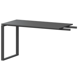 Бриф-приставка на металлокаркасе Арго-М АМ.О-120.60 Антрацит/Антрацит