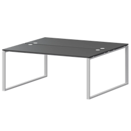 Бенч двойной на 2 рабочих места Арго-М АМБ.О-004.60 Антрацит/Белый