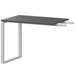 Бриф-приставка на металлокаркасе Арго-М АМ.О-090.60 Антрацит/Белый