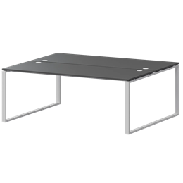 Бенч двойной на 2 рабочих места Арго-М АМБ.О-005.60 Антрацит/Белый