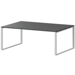 Стол переговорный на металлокаркасе Арго-М АМП.О-005.123 Антрацит/Белый