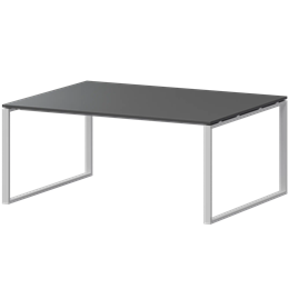 Стол переговорный на металлокаркасе Арго-М АМП.О-004.123 Антрацит/Белый
