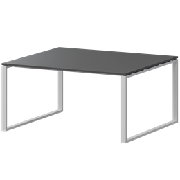 Стол переговорный на металлокаркасе Арго-М АМП.О-003.123 Антрацит/Белый